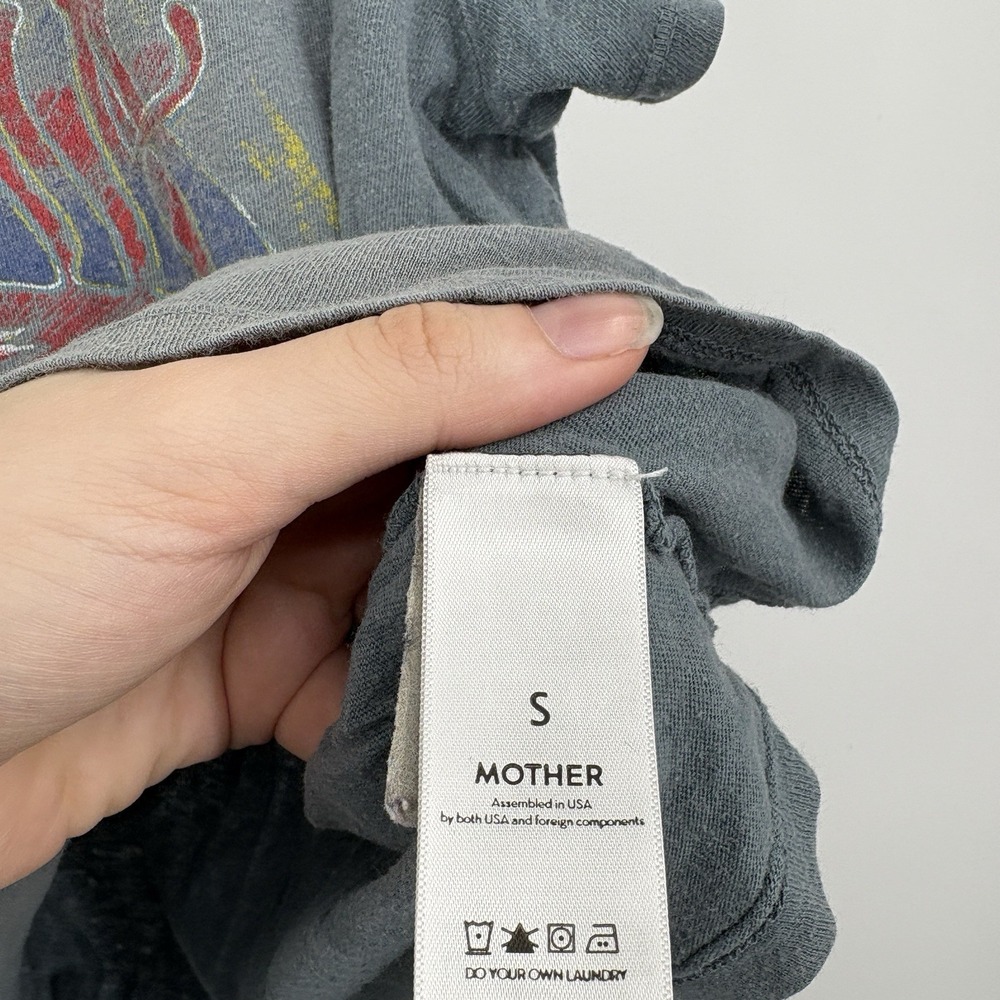 Mother The Lil Goodie Goodie Tee Small Cropped T-Shirt Cotton Wonderland Retro - Picture 6 of 9